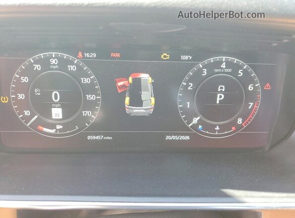 SALWR2SE2NA235255 2022 LAND ROVER RANGE Серый Вид щитка приборов