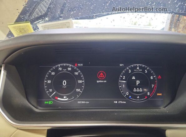 SALWR2SU3LA892134 2020 LAND ROVER RANGE Blue Widok zestawu wskaźników