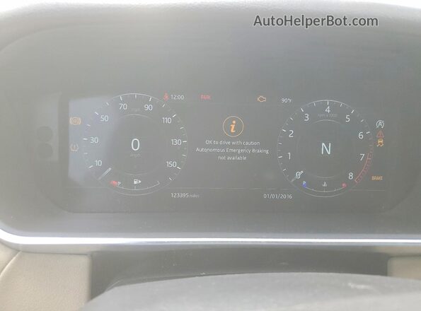 SALWR2SU4LA703863 2020 LAND ROVER RANGE Белый Вид щитка приборов