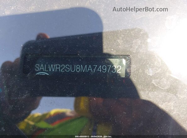 SALWR2SU8MA749732 2021 LAND ROVER RANGE ROVER SPORT Черный 