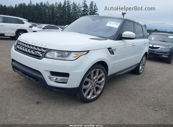 SALWR2VF3GA555630 2016 LAND ROVER RANGE ROVER SPORT White Vista tres cuartos delantera izquierda