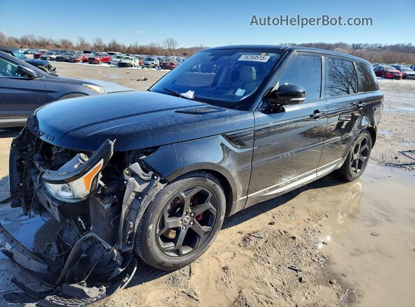 SALWR2VF6GA577718 2016 LAND ROVER RANGE Black Առջևի ձախ երեք քառորդ տեսարան