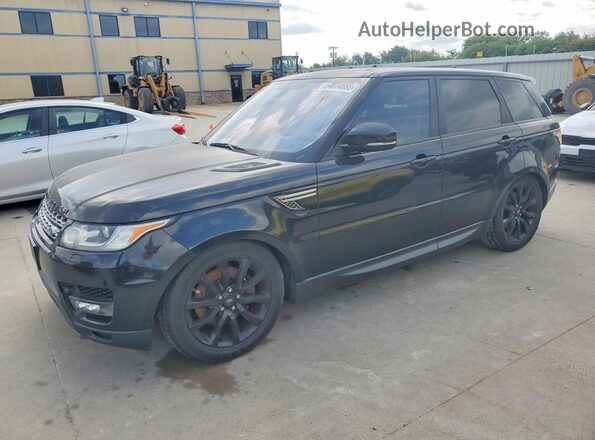 SALWR2VF8GA638891 2016 LAND ROVER RANGE Black Передня ліва чверть