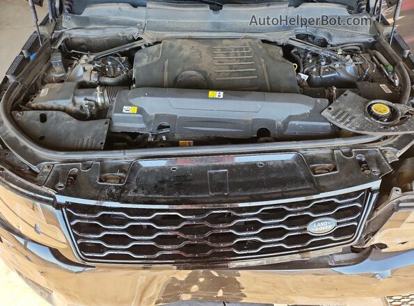 SALWS2SU0KA870210 2019 LAND ROVER RANGE Black Vista del compartimento del motor