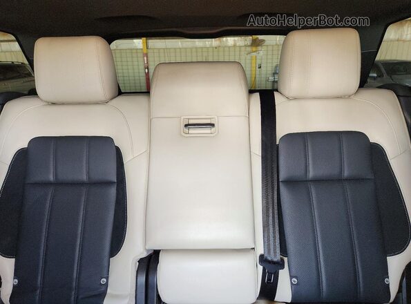 SALWS2SU0KA870210 2019 LAND ROVER RANGE Black Vista de los asientos traseros