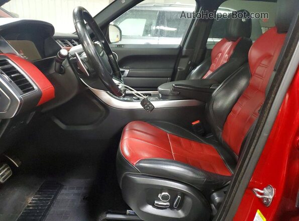 SALWS2VF7GA561922 2016 LAND ROVER RANGE Красный Вид салона спереди