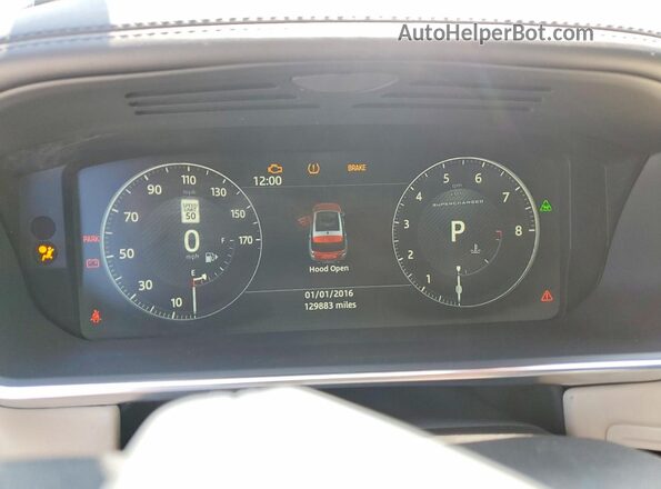 SALWV2FE0HA160744 2017 LAND ROVER RANGE Черный Вид щитка приборов