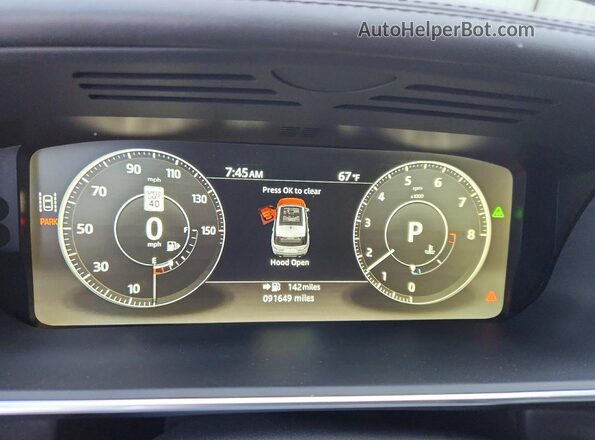 SALWV2FV0HA677736 2017 LAND ROVER RANGE Белый Вид щитка приборов