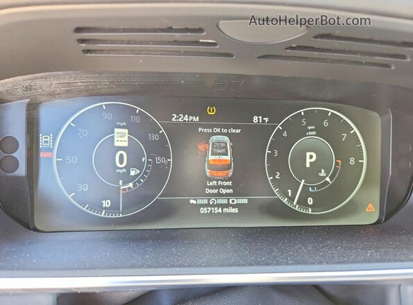 SALWV2FV1HA134203 2017 LAND ROVER RANGE White Սարքավորումների վահանակի տեսք