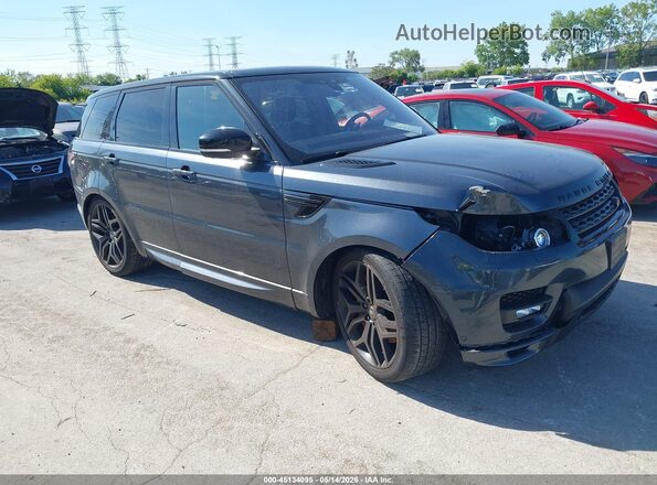 SALWV2FV8HA156988 2017 LAND ROVER RANGE ROVER SPORT Gray Front right
