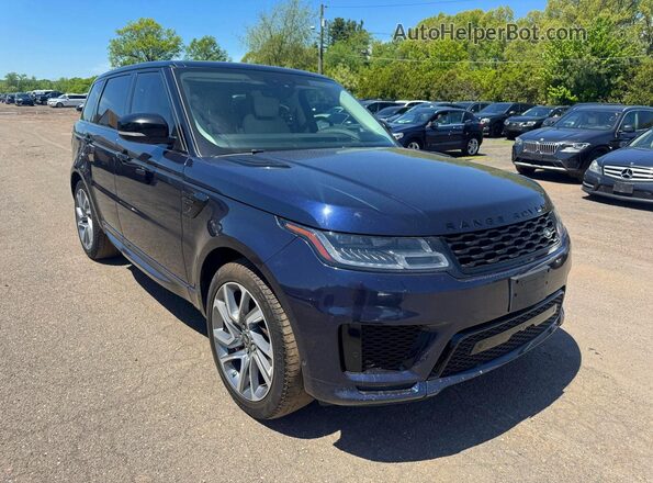 SALWV2SV9KA419339 2019 LAND ROVER RANGE Синий Передняя правая четверть