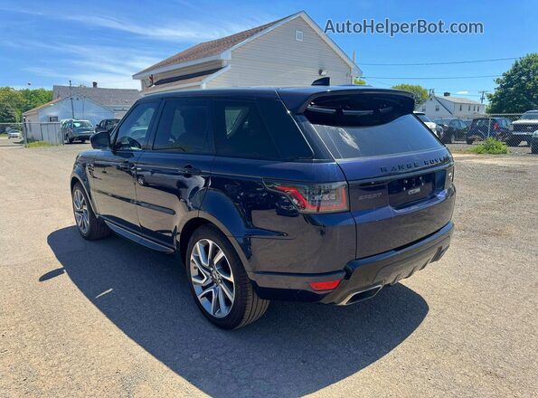 SALWV2SV9KA419339 2019 LAND ROVER RANGE Синий Задняя левая четверть