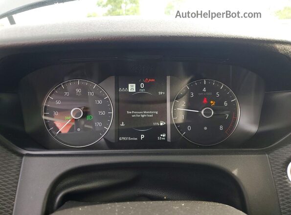 SALYB2EX0LA251042 2020 LAND ROVER RANGE Black Widok zestawu wskaźników