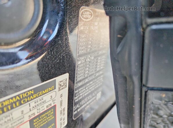 SALYB2EX5LA261985 2020 LAND ROVER RANGE Black ძრავის განყოფილების ხედი