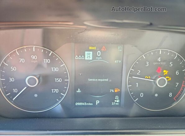 SALYB2FV8KA217491 2019 LAND ROVER RANGE Белый Вид щитка приборов