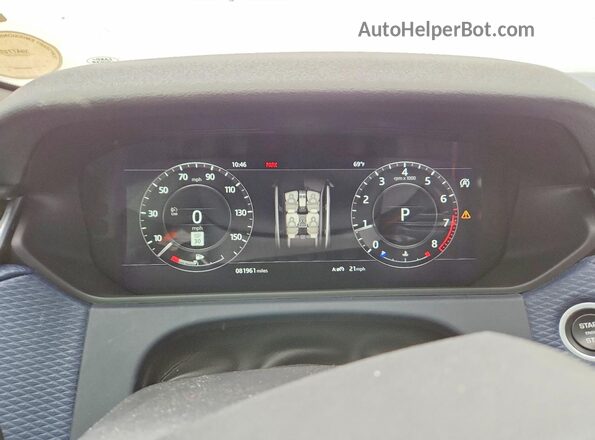 SALYB2RX6JA728211 2018 LAND ROVER RANGE Red Widok zestawu wskaźników