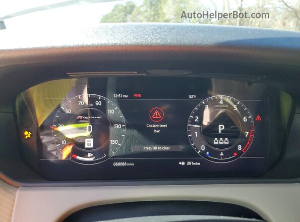 SALYK2EX8LA275184 2020 LAND ROVER RANGE Белый Вид щитка приборов
