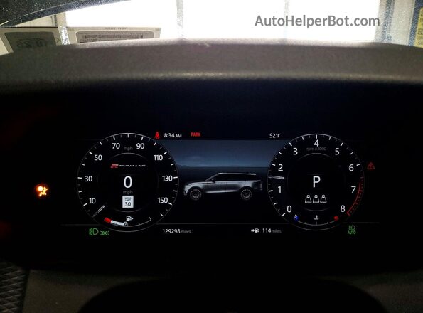 SALYL2EX5KA214600 2019 LAND ROVER RANGE Black Widok zestawu wskaźników
