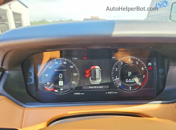 SALYL2EX7KA207096 2019 LAND ROVER RANGE Черный Вид щитка приборов