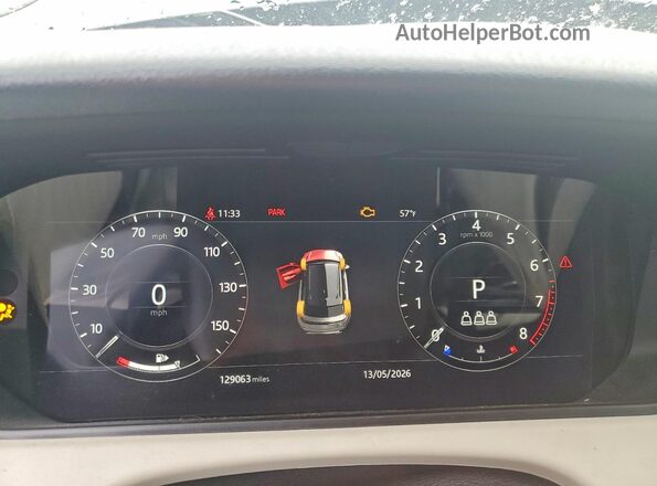 SALYL2EX7KA216915 2019 LAND ROVER RANGE Black Vista del cuadro de instrumentos