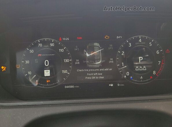 SALYL2EX8KA793811 2019 LAND ROVER RANGE Черный Вид щитка приборов