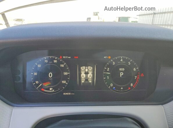 SALYL2RX1JA736889 2018 LAND ROVER RANGE Silver Vista del cuadro de instrumentos