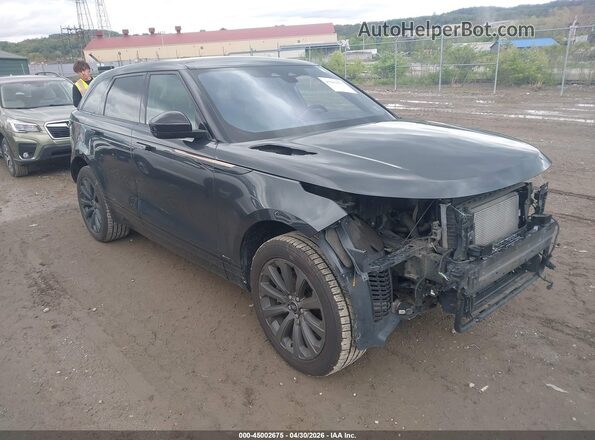 SALYT2EX0MA300853 2021 LAND ROVER RANGE ROVER VELAR Черный Передняя правая четверть