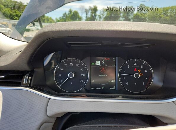 SALZJ2FX5LH019548 2020 LAND ROVER RANGE Gray ხელსაწყოთა პანელის ხედი