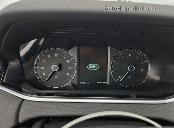 SALZJ2FX9LH068235 2020 LAND ROVER RANGE Белый Вид щитка приборов