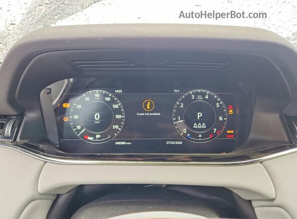 SALZL2GX8LH060166 2020 LAND ROVER RANGE Черный Вид щитка приборов