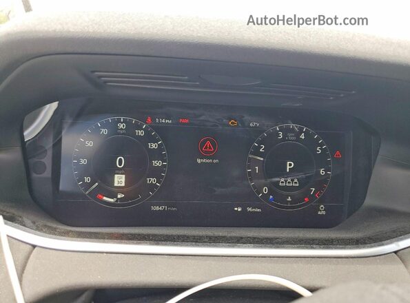 SALZP2FX0LH041679 2020 LAND ROVER RANGE Белый Вид щитка приборов