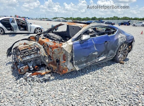 SCBCG2ZG6PC008362 2023 BENTLEY CONTINENTAL Blue Առջևի ձախ երեք քառորդ տեսարան