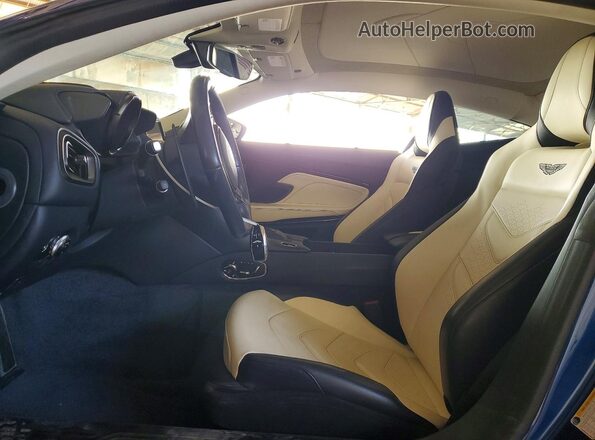 SCFRMHAV1KGR00731 2019 ASTON MARTIN DBS Синий Вид салона спереди