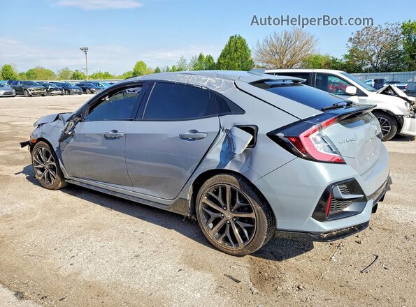SHHFK7G47MU207142 2021 HONDA CIVIC Синий Задняя левая четверть