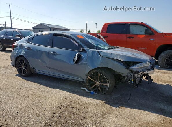SHHFK7G47MU207142 2021 HONDA CIVIC Синий Передняя правая четверть