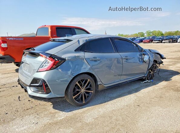 SHHFK7G47MU207142 2021 HONDA CIVIC Синий Задняя правая четверть