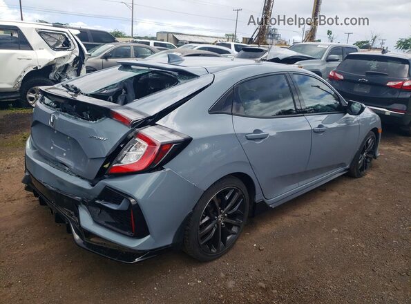 SHHFK7G47MU219503 2021 HONDA CIVIC Blue Tył prawy