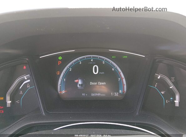 SHHFK7H39LU205686 2020 HONDA CIVIC Белый Вид задних сидений