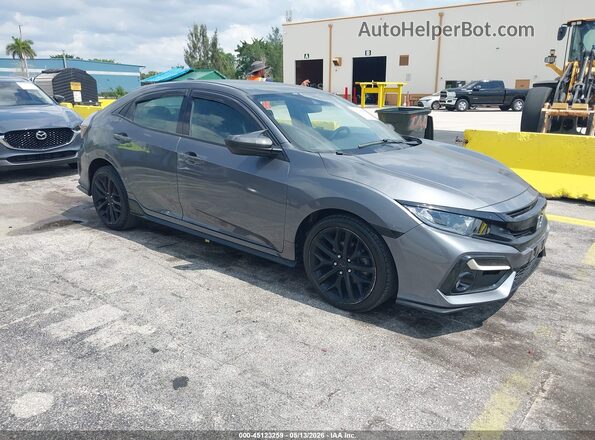 SHHFK7H40MU423767 2021 HONDA CIVIC Серый Передняя правая четверть