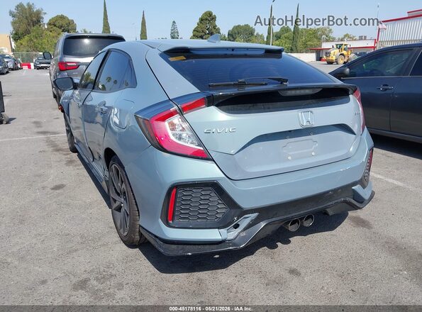SHHFK7H45HU427366 2017 HONDA CIVIC Light Blue Задняя левая четверть