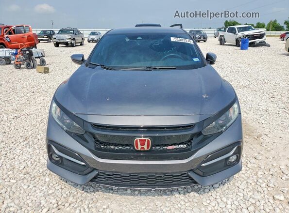 SHHFK7H45MU222592 2021 HONDA CIVIC Gray Front view
