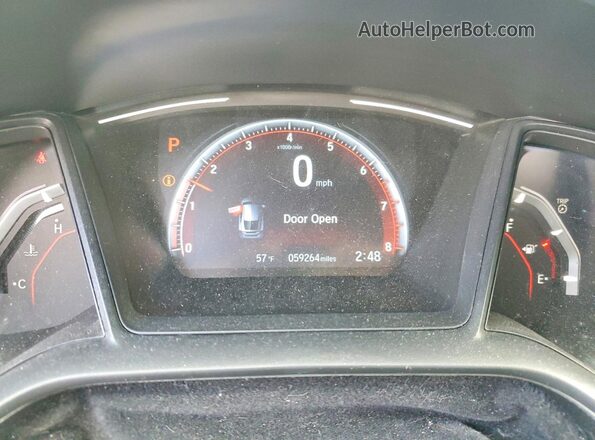 SHHFK7H45MU422324 2021 HONDA CIVIC White Vista del cuadro de instrumentos