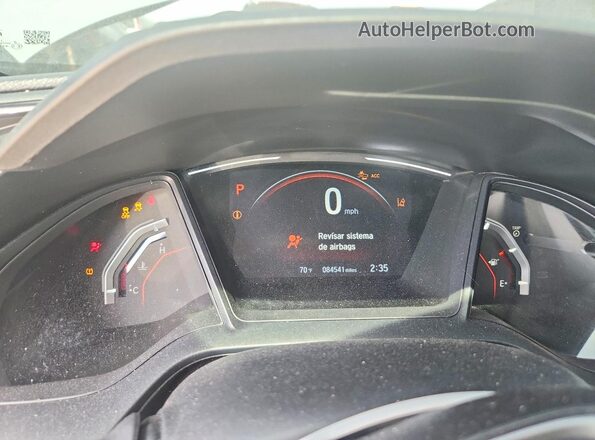 SHHFK7H46MU203713 2021 HONDA CIVIC Gray Widok zestawu wskaźników