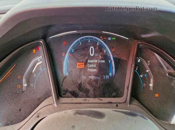 SHHFK7H60LU202170 2020 HONDA CIVIC Gray Widok zestawu wskaźników