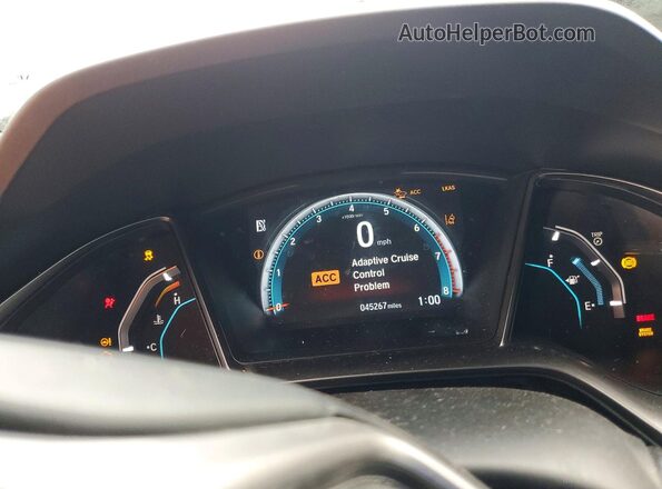 SHHFK7H60MU220184 2021 HONDA CIVIC White Instrument cluster view