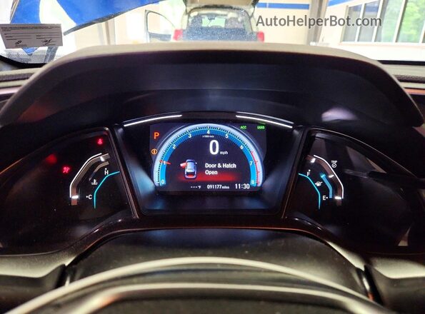 SHHFK7H61KU207232 2019 HONDA CIVIC Blue ხელსაწყოთა პანელის ხედი
