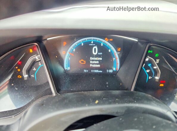 SHHFK7H62MU226200 2021 HONDA CIVIC Black Вид щитка приладів