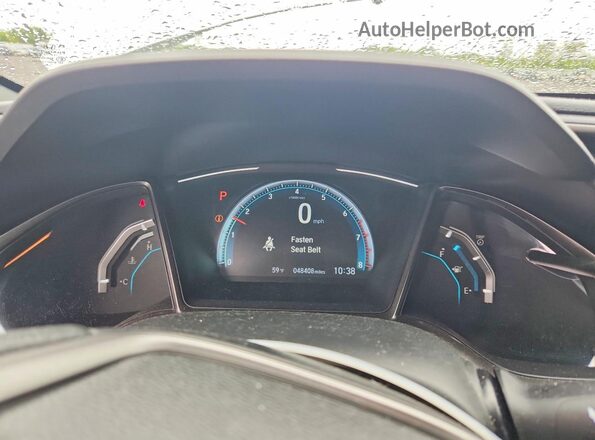 SHHFK7H65KU209100 2019 HONDA CIVIC White Սարքավորումների վահանակի տեսք