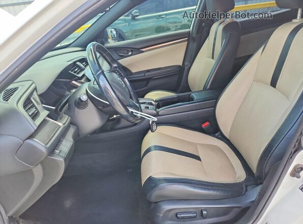 SHHFK7H74HU401237 2017 HONDA CIVIC Белый Вид салона спереди