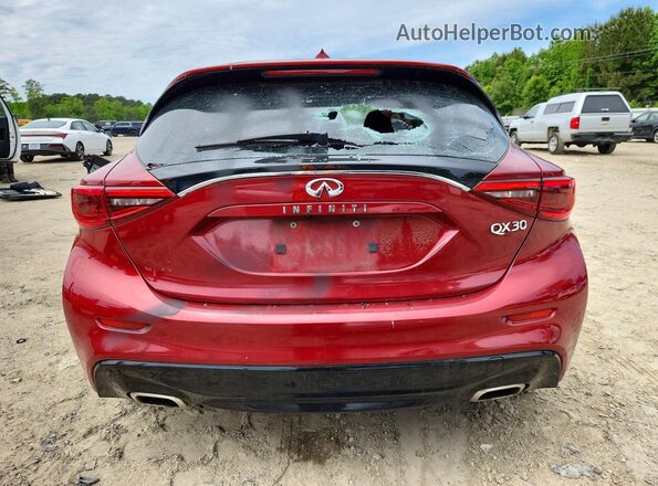 SJKCH5CP9HA032198 2017 INFINITI QX30 Red Widok z tyłu
